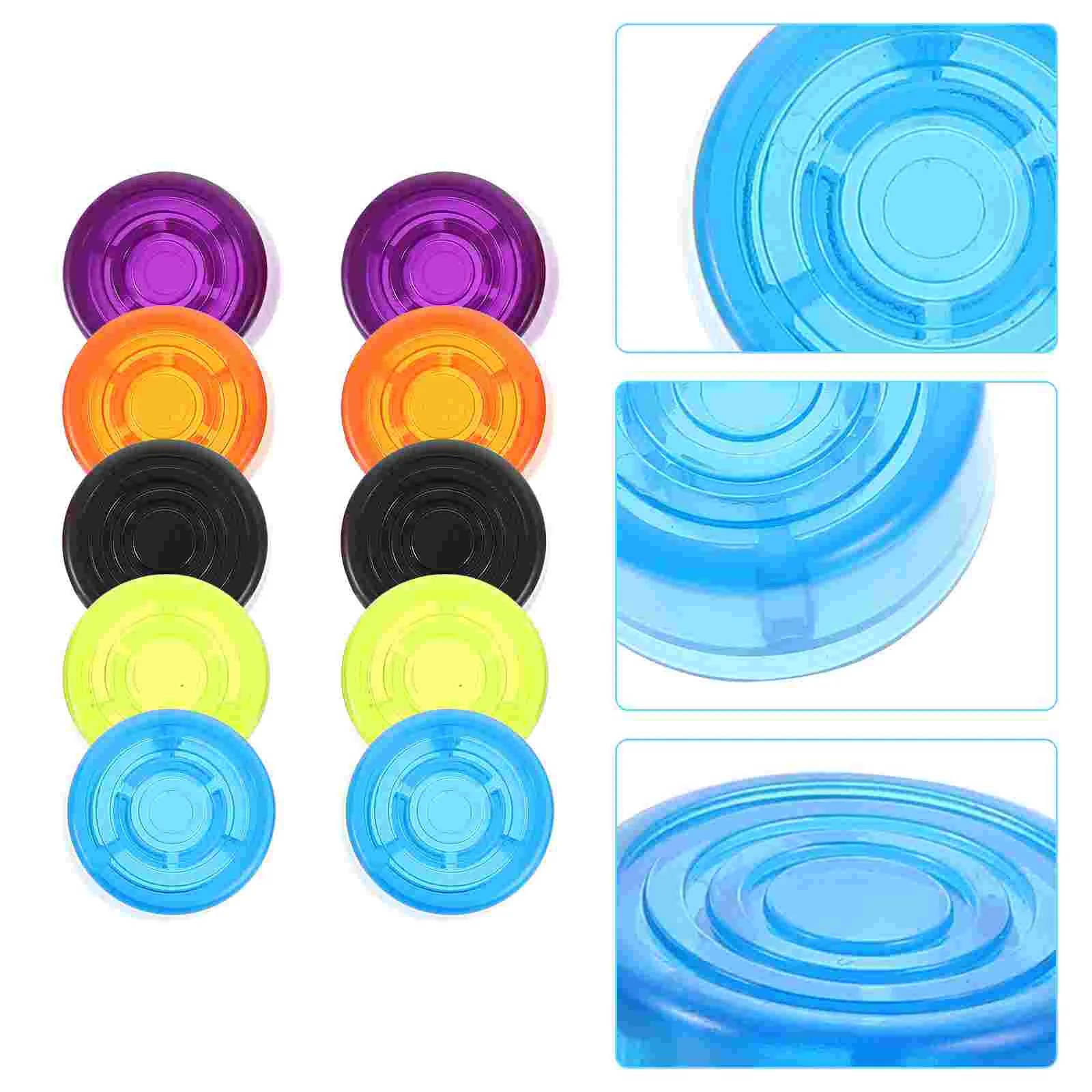 

10 Pcs Effect Pedal Protection Footswitch Topper Nail Accessories Guitar Replacement Parts Cap for