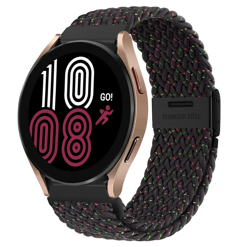 Braided Elastic Nylon Band - 20mm/22mm - Multi-Functional Smartwatch Bracelet