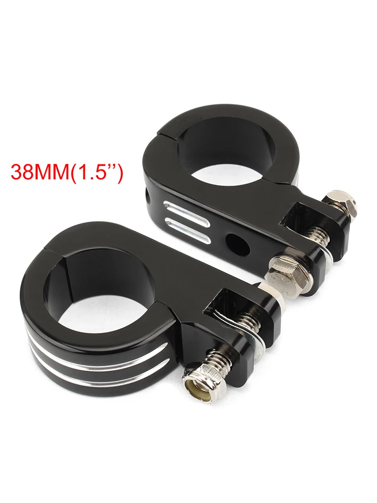 Poggiapiedi 32mm 1-1/4quot; Moto Highway Crash Bar Pedane Pedane Morsetti Protezione Motore Supporti Per Ha&rley Per Softail Touring Per Dyna Custom