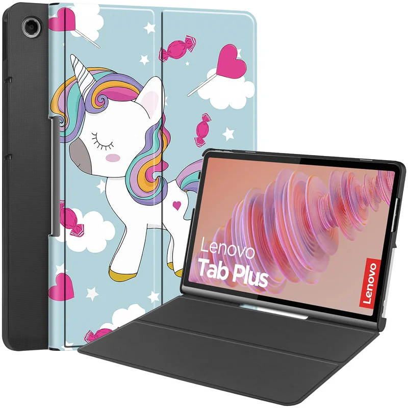 Lenovo Tab Plus 11.5 Fashion PU Leather Stand Case Cover