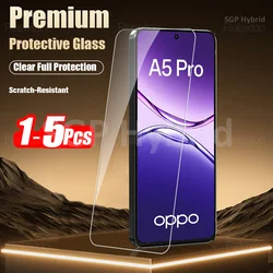 Clear Tempered Glass Screen Protector (1 - 5 Pack) - OPPO A5i Pro 4G (2 Pieces)