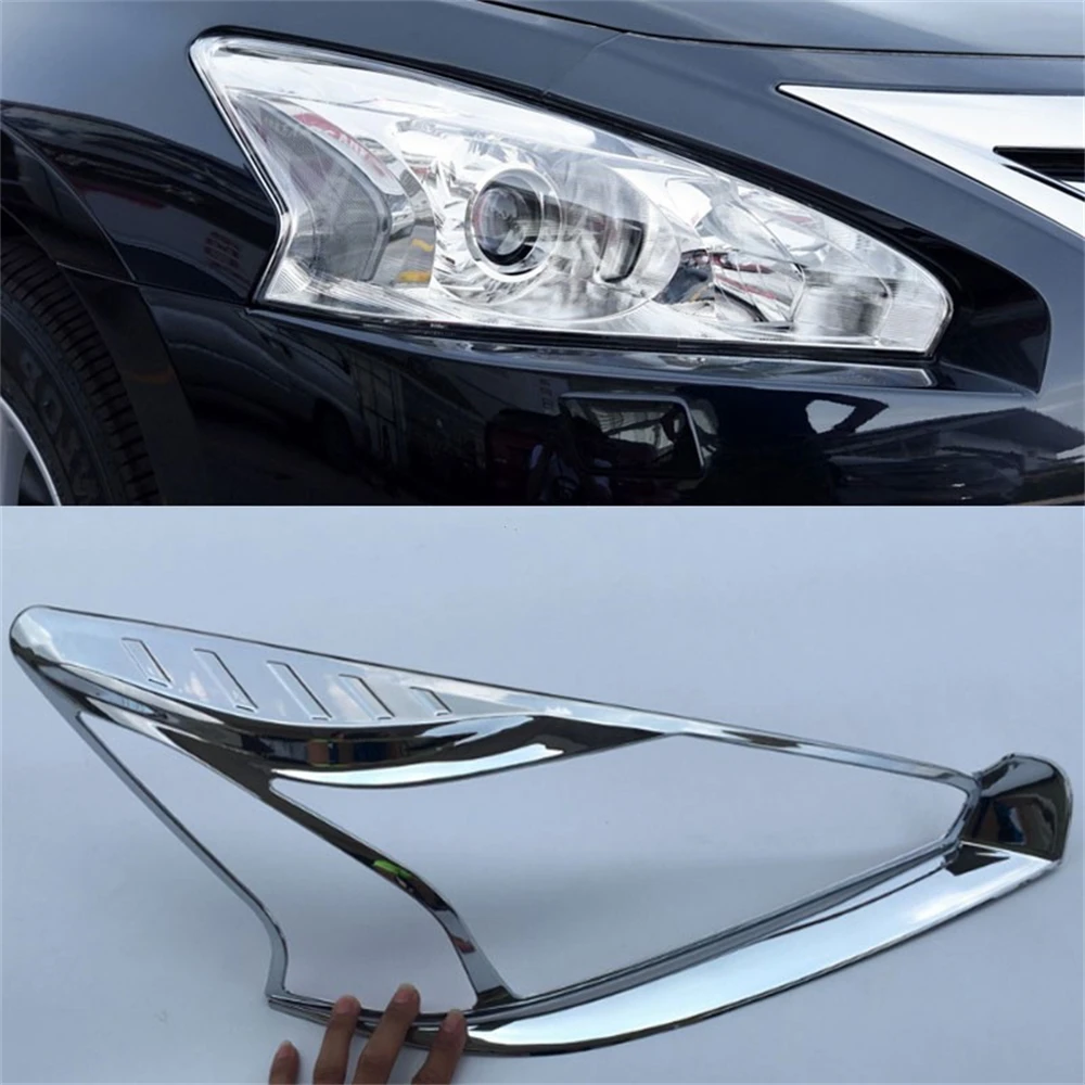 

Nissan Teana Altima 13-15 для передних фар, задние фары, полная хромированная лампа, украшение для бровей