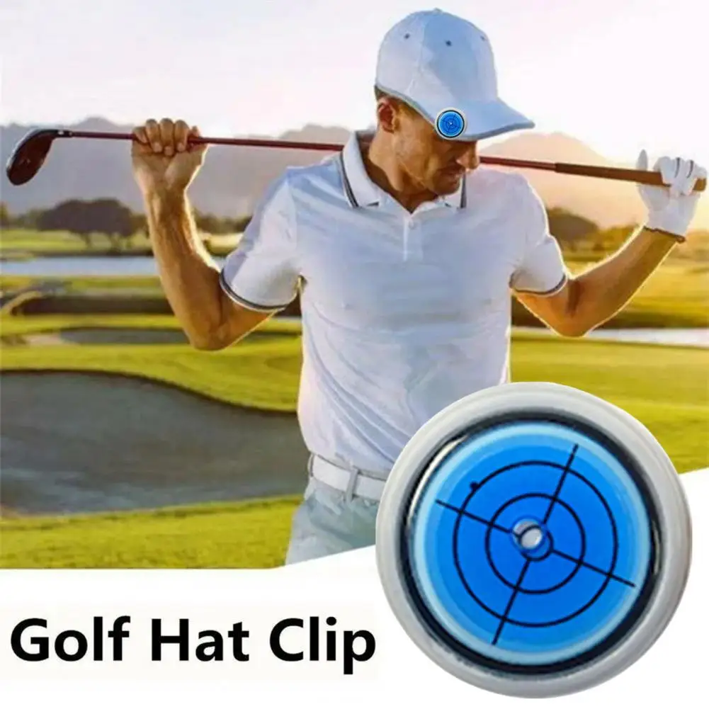 Reliable Golf Ball Marker Holder Magnetic Bubble Level Golf Ball Marker Clip for Men Women Golfers Round Cap Mark with Level