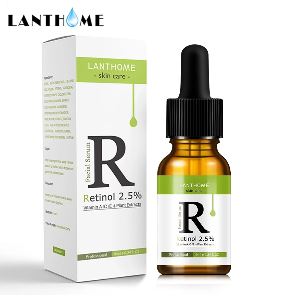 

Retinol 2.5% Moisturizer Face Vitamin E Collagen Liquid Anti Aging Wrinkles Acne Cream Hyaluronic Acid Facial Whitening Serum