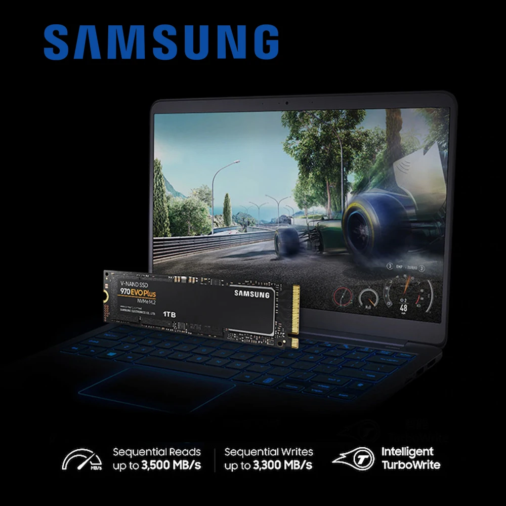 Samsung – Disque Dur Interne Ssd Nvme 970 Evo Plus, M.2, 1 To, 500 Go, 250  Go, 2280 Go, Pour Ordinateur Portable - Interne Solid State Drives -  AliExpress