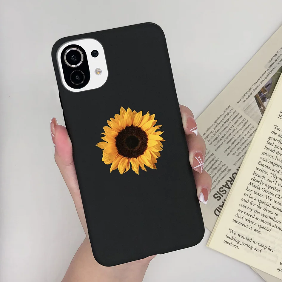 Cute Cartoon Daisy Matte Shockproof Phone Case - Elegant Protection with Casing
