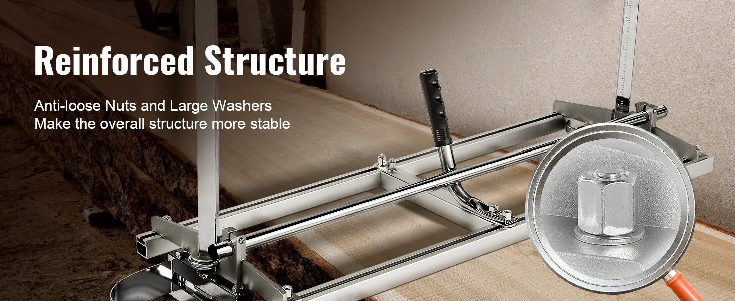 VEVOR Kettensägenmühle Tragbare Sägemühle 14"-36" Führungsschiene 0,2"-11,81" Dicke Kettensägenmühle Holz-Schnittmühle Querschnittsäge – Detail 3