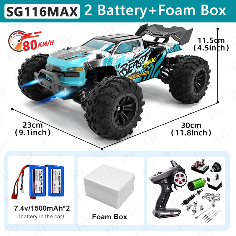 ZLL SG116 MAX RC Car 80KM/H High Speed Off-Road Drift Car
