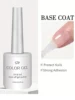 SJP Gel Top Coat set , Gel Booster and Base Coat, 1 PCS 15ML No Wipe Shiny Clear Combination for UV Light Curing Gel Nail Polish 3