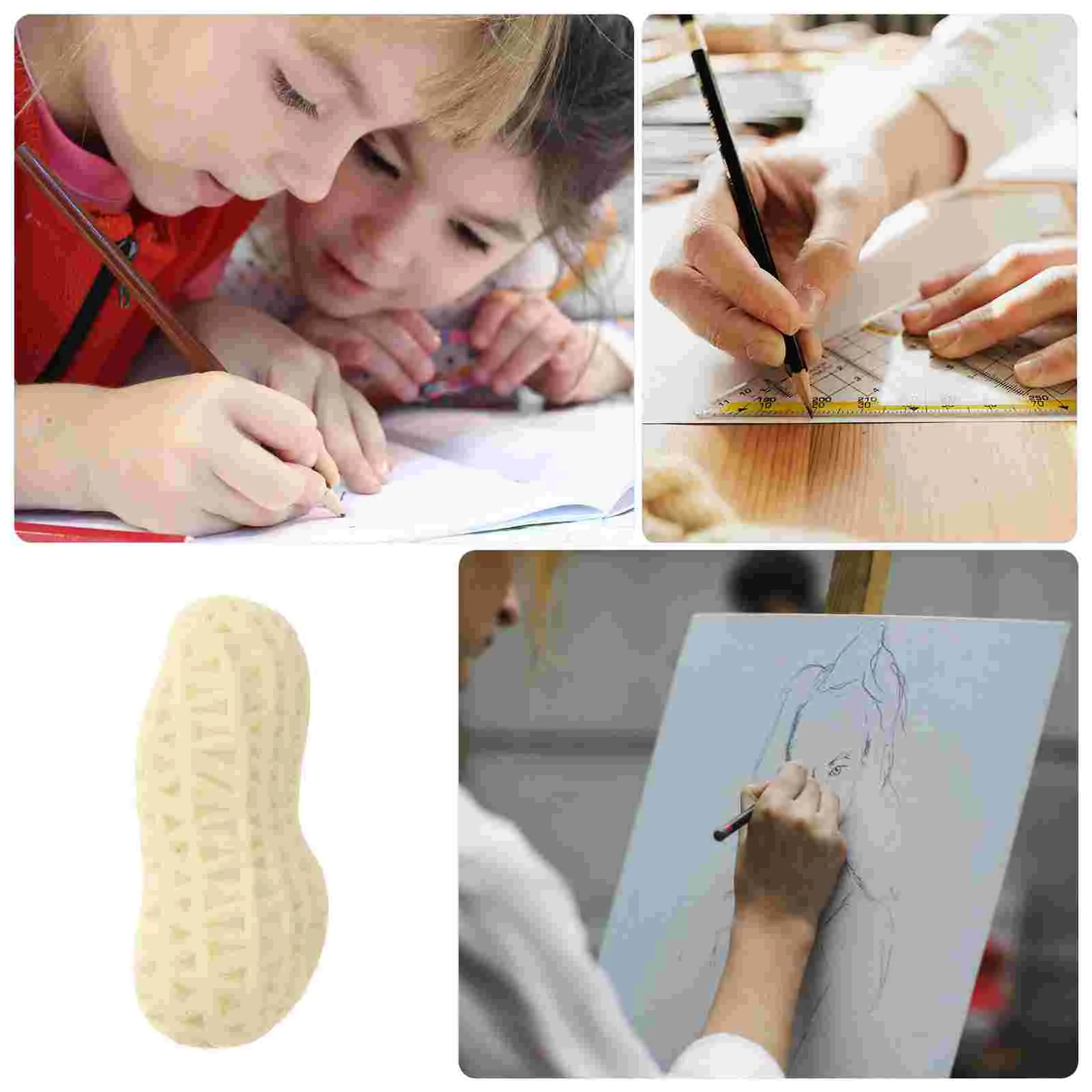   미니 식품 지우개로 모양을 가진 인공 시뮬레이션 땅콩 지우개 학생 사용 25개