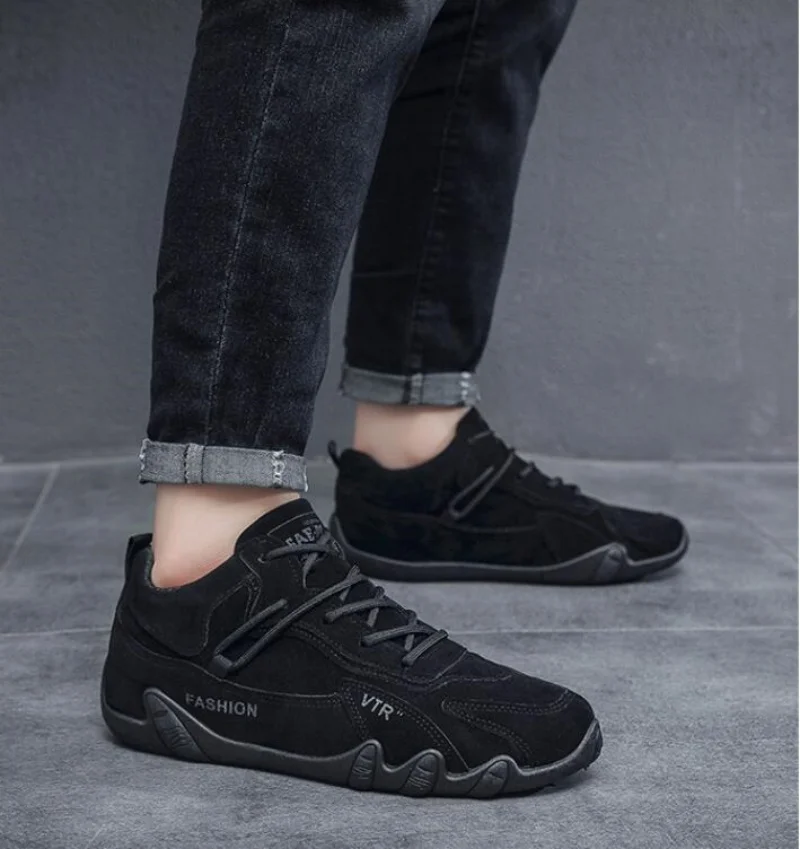 Bottines en cuir imperméables pour homme chaussures décontractées_voghion.com