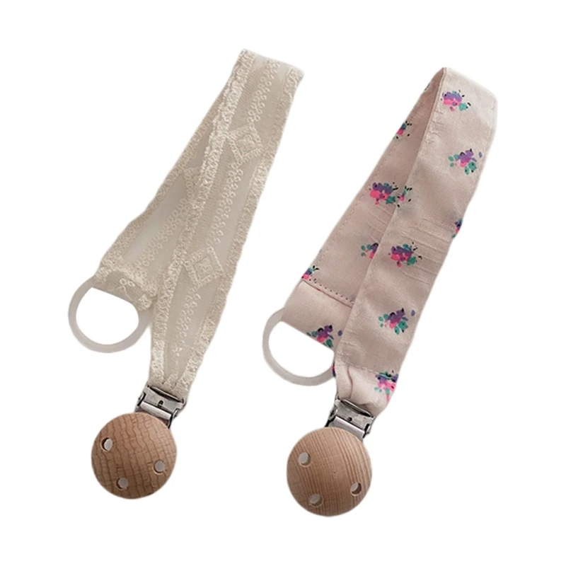 

Newborn Lace Floral Pacifier Chain Nipple Holder Leash Strap Soother Nursing Teether Clip Shower Gifts