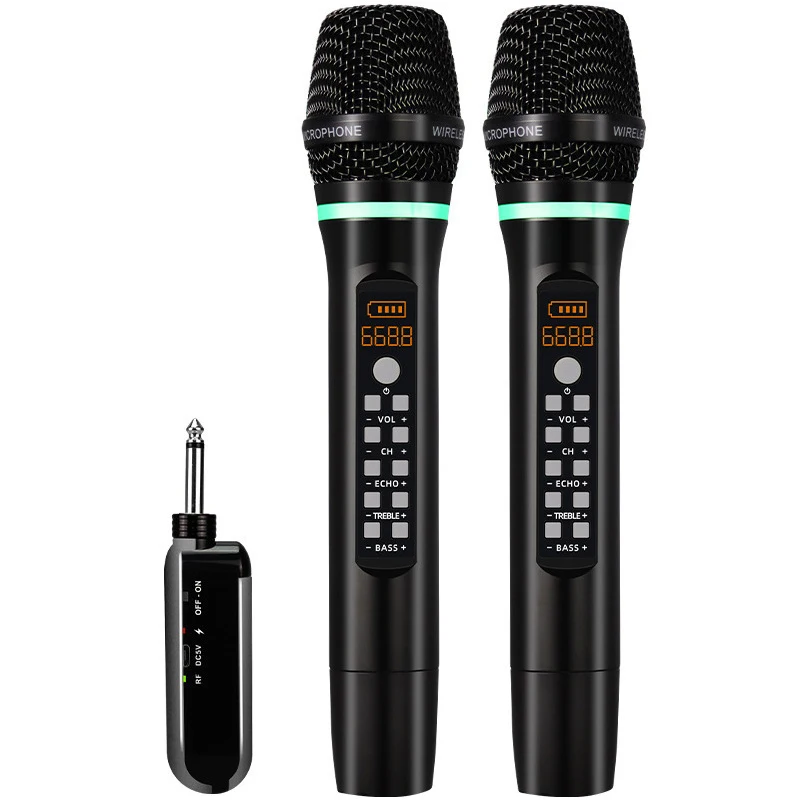 

Professional UHF Wireless Microphone Handheld Bluetooth Karaoke Recording Studio Home Party Singing For Car Speaker Music Live