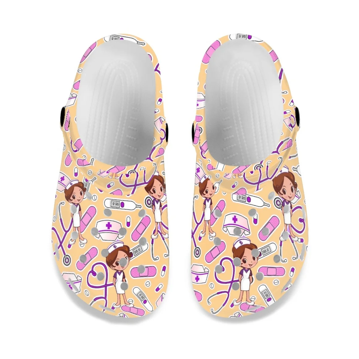 Hospital Work Nursing Shoes Women's Casual Clogs Size 36-48 Ladies Beach Flip Flop Comfort Non-Slip Hole Sandals Hot