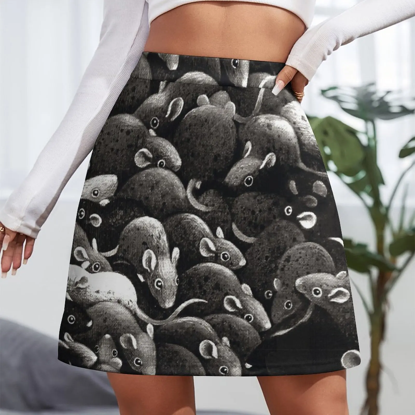 Bath rats II Mini Skirt elegant social women's skirts sexy skirt korean style