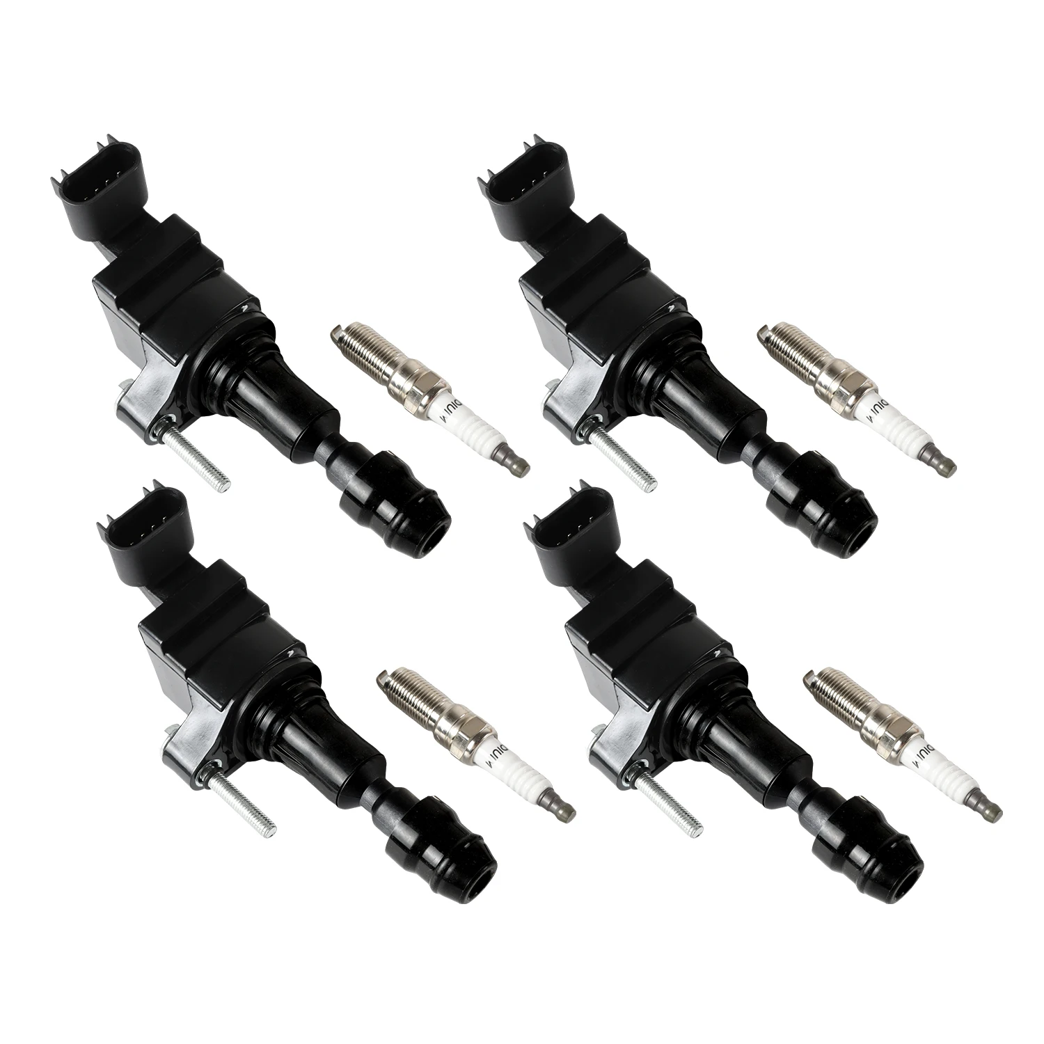 4 Stück Zündspulen + 4 Stück Iridium-Zündkerzen für 2011–2017 Buick Regal GMC Chevrolet 2.4L UF491 D517A 5C1609 E991 52–1850 – Detail 3
