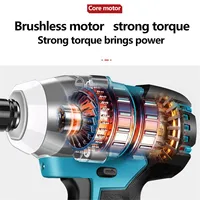 Makita-Clé à chocs électrique sans fil sans balais, tournevis 1/2 ", outils électriques à prise, batterie 18V, 2 en 1 2