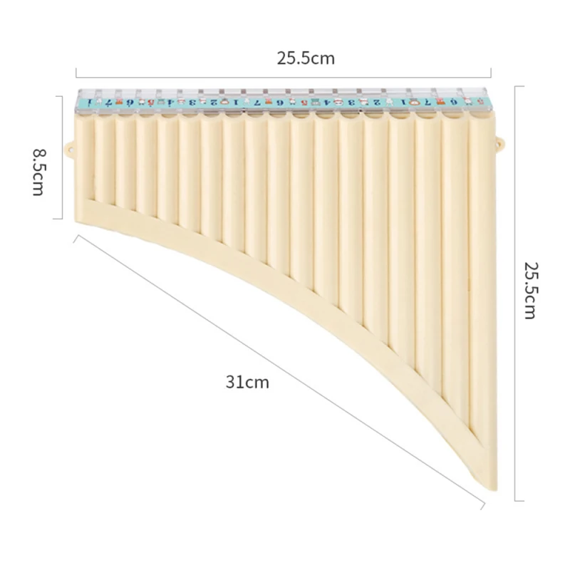 Pan flute woodwind flute 18 pipes pan flute C key panpipes pan pipes with mouthpiece wind instrument for students beginners with carrying bag flute
