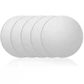 Round Silver 5PCS