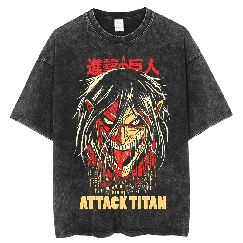 Shin Chan Manga Attack On Titan Eren Yeager Anime 3D T-Shirt