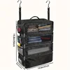 Large capacity foldable multifunctional clothing storage bag, wardrobe hanging clothing storage bag, multi-layer storage 5