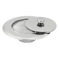 1PC Household Stainless Steel Sink Strainer Metal Filter Bath Drain Waste Screen Kitchen Supplies Bathroom Accessories 1