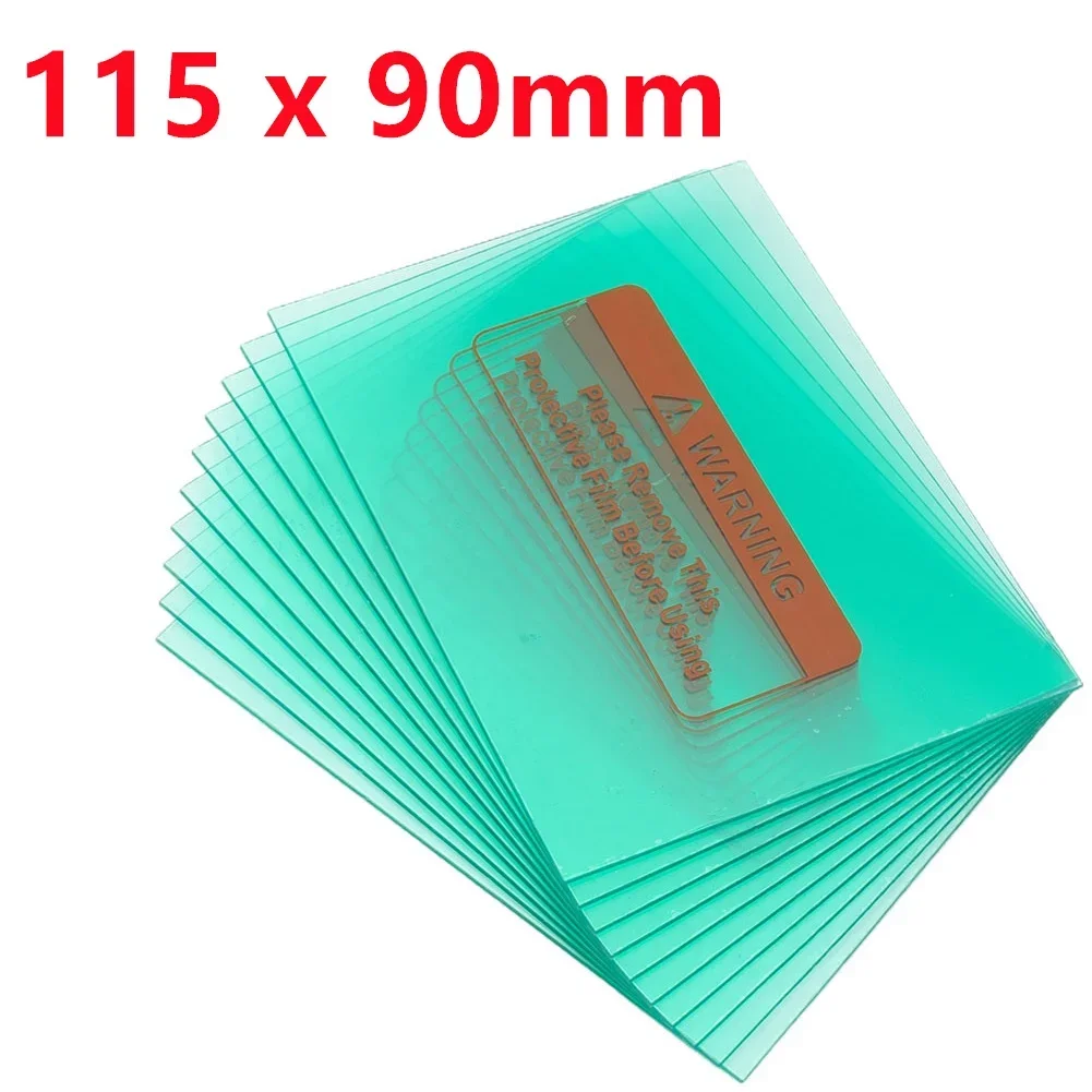 Welding shield cover 10pcs/lot Welding Shield Cover Green Clear Lens Protector Plate For Welding Screens Helmet Mask Replacement Accessories