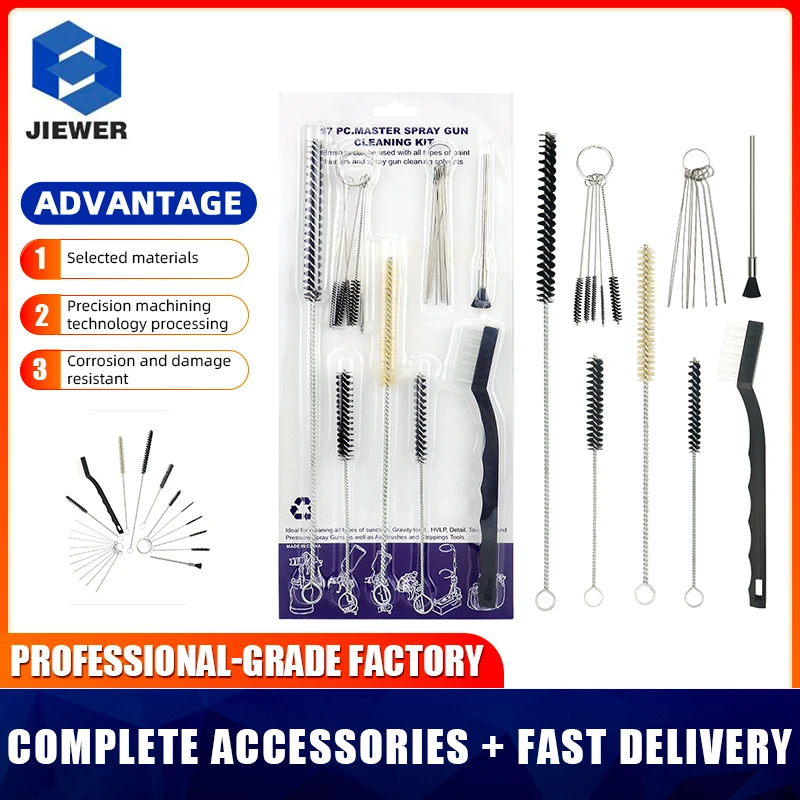 21pcsSprayGunCleaningKitsPenCleaningBrushNeedlesAirBrushes