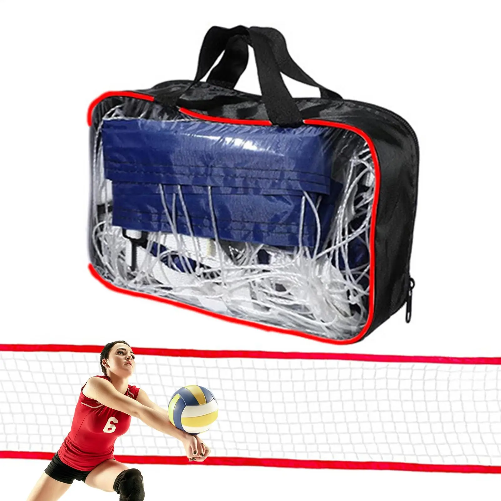Portable Adjustable Pool Volleyball Net 6