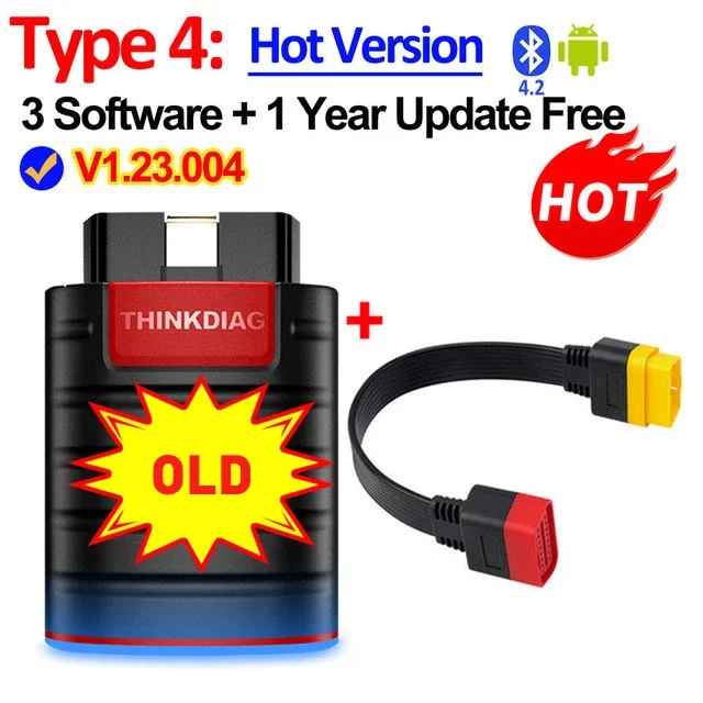 THINKCAR ThinkDiag Bidirectional OBD2 Scanner – Full Software Free, 2-Year Warranty, 2025