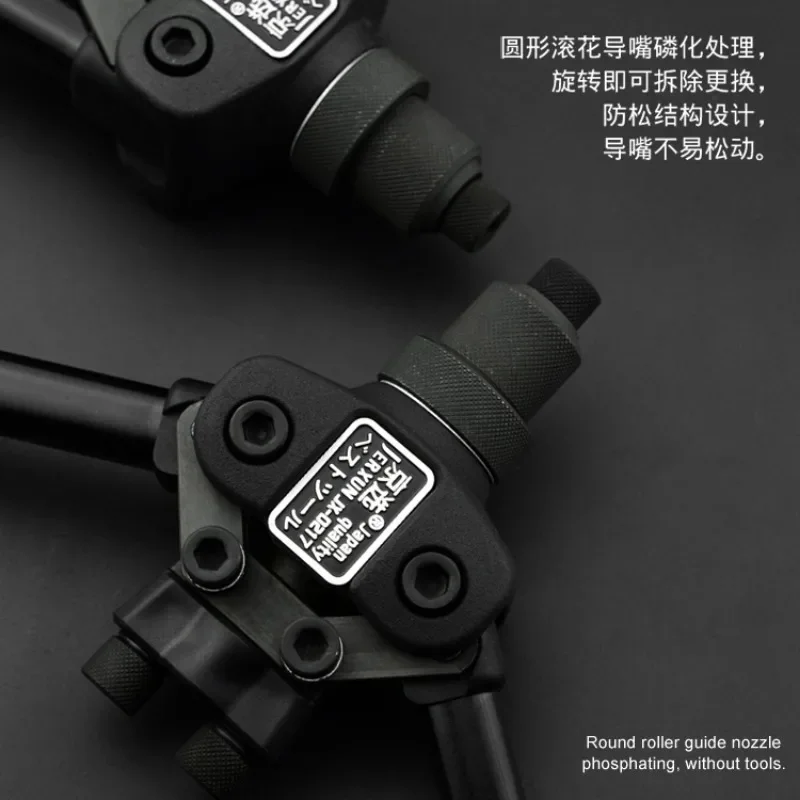 JX-0217 Manual Blind Core Rivet Gun Industrial Grade Heavy Duty and Laboratory-saving Two-hand Nail Rivet Gun Tool 12 Inches