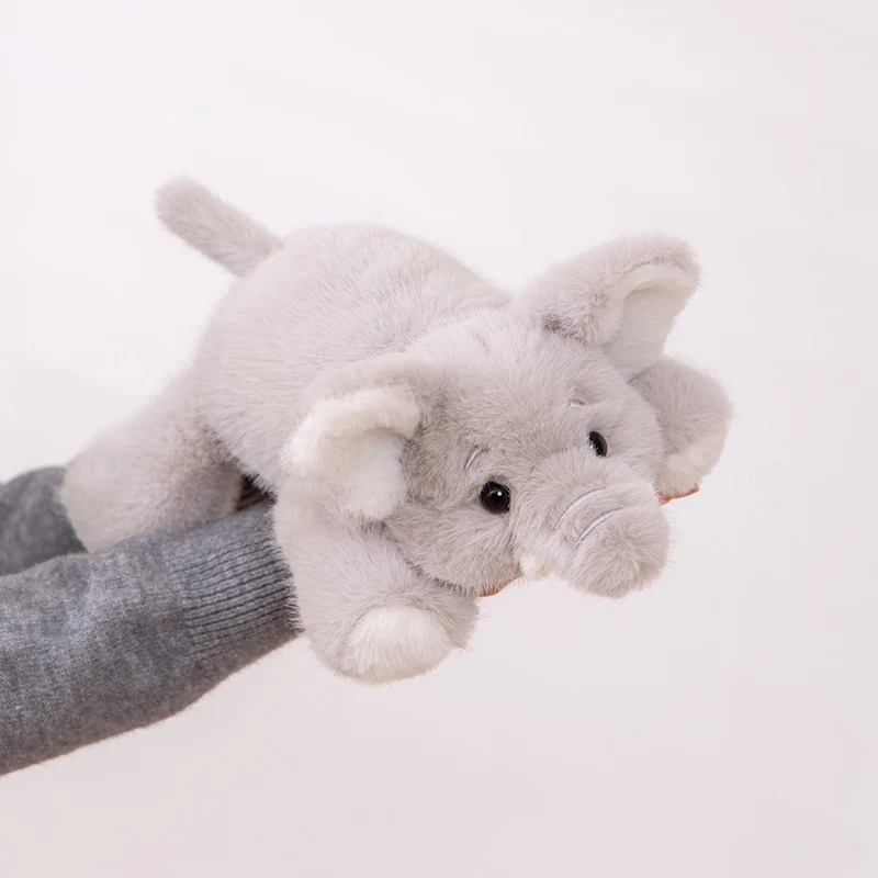 Super Soft Grey Elephant Plush Toys Cute Stuffed Flappy Ears Long Plush Elephant Animals Plushy Hugging Pillow Kids Xmas Gift