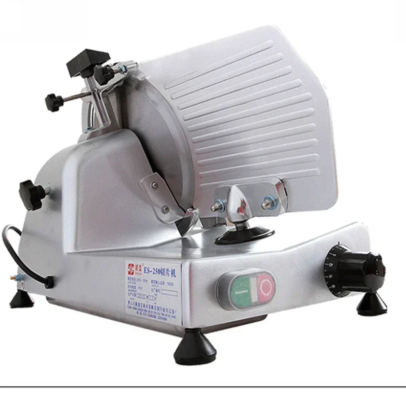 10 Inch Large Commercial Semi-automatic Meat Slicer 110V/220V Frozen Lamb Beef Meat Slicing Machine Grinder 5