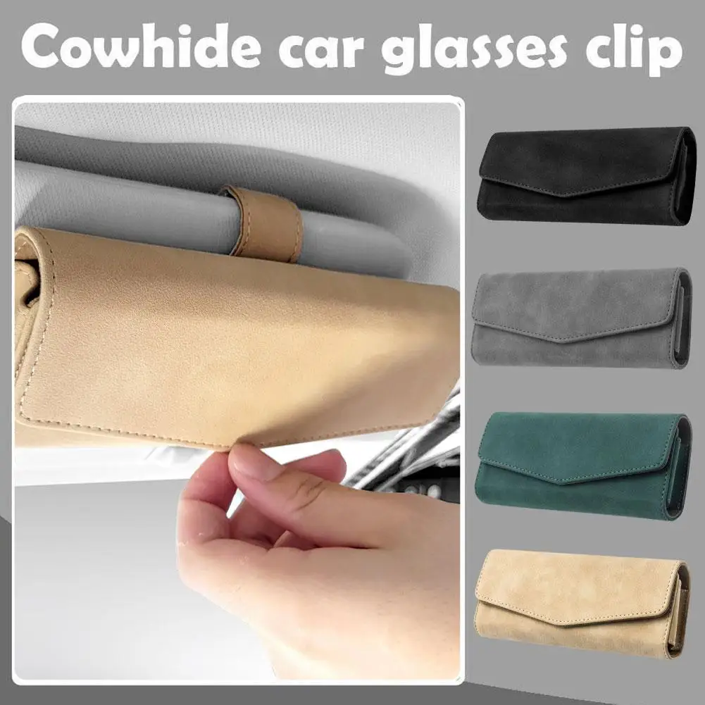 

Универсальный держатель для автомобильного козырька, держатель для хранения очков, кожаный фотобокс для билета, аксессуары, автомобильный зажим A8g4