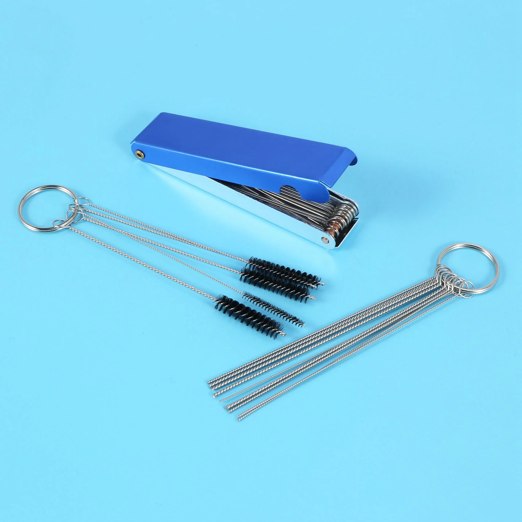 Carburetors Carbon Dirt Jet Remove Cleaner,Fine Good 13 Cleaning Wires Set + 10 Cleaning Needles + 5 Nylon Brushes Tool Kit
