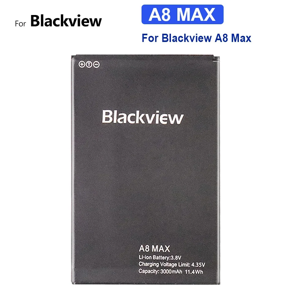 

Аккумулятор 3000 мАч A 8 MAX для Blackview A8 Max A8Max, аккумуляторные батареи + номер отслеживания