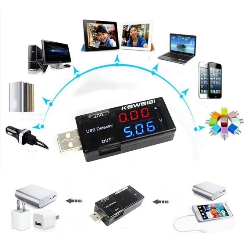 

Dual USB Current USB Charging Detector Dropship
