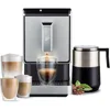 Automatic Espresso & Coffee Machine Bundle with Built-in Grinder, Comes With 3 x 12 oz. Bags of Whole Bean Coffee, Silver 1