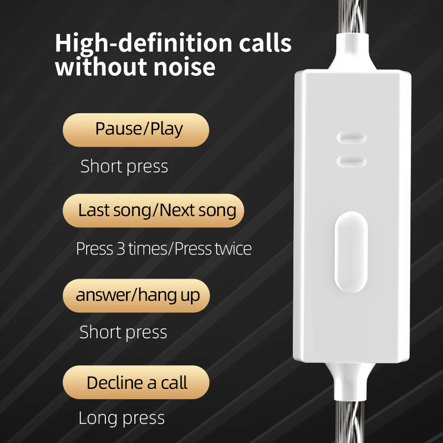 CCA CRA 이어 모니터 헤드폰 초박형 다이어프램 다이나믹 드라이버 IEM 이어폰 선명한 사운드 및 깊은 베이스 유선 이어버드