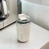 Original SMEG  Hot Coffee Insulated Stainless Steel Thermal Glass Mug Sport Bottle with Compartment Water White Thermos 6