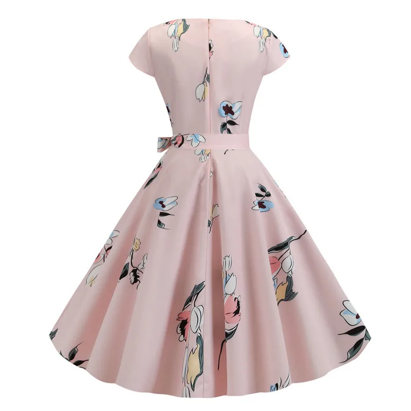 Women's Vintage Dot Swing Party Vintage Dress