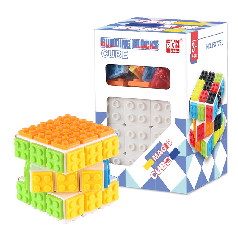 Building Blocks 3D Magic Puzzle Cube 3x3x3 DIY Fidget Toy Brick puzzle професійна гладка швидкісна гра дитяча іграшка подарунок