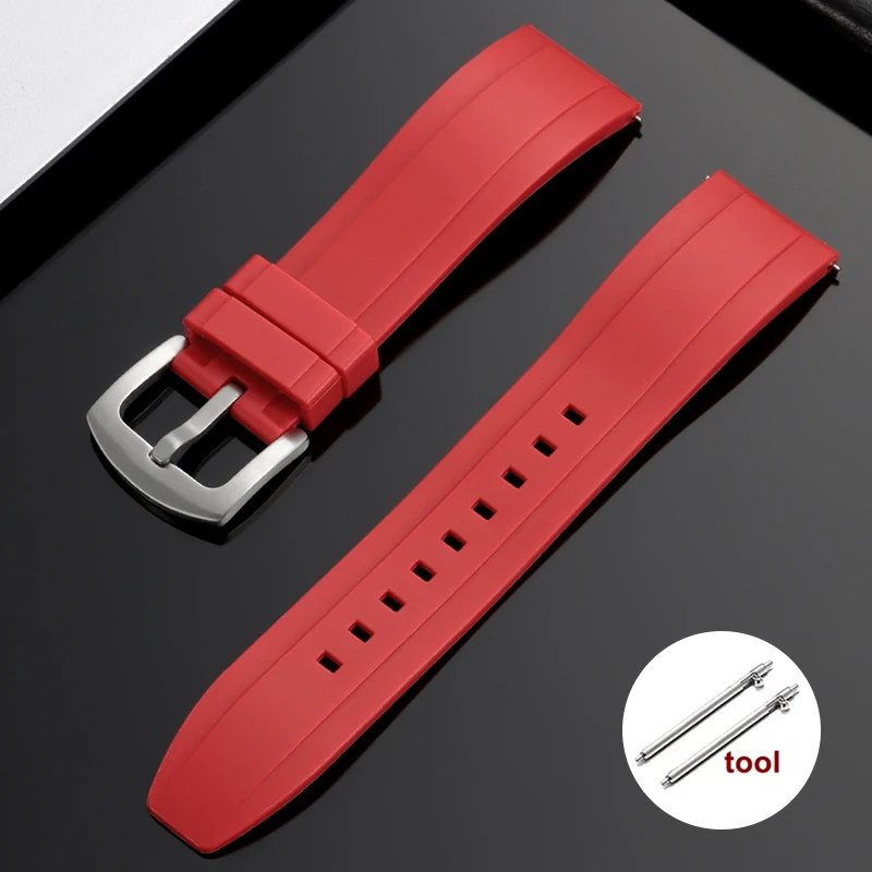 Vibrant Waterproof Silicone Watch Strap - Soft & Comfortable Rubber Wristband