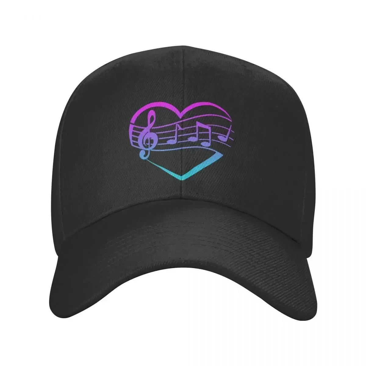 

Punk Unisex Just Love Music Heart Baseball Cap Adult Adjustable Dad Hat Women Men Hip Hop