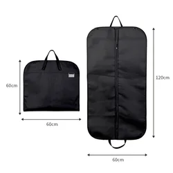 Dustproof Hanging Wardrobe Garment Storage Covers - Assorted Colors (60x120CM--Black)