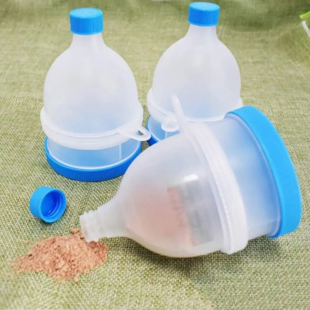 70ml Protein Powder Funnel Nutrition 2 Layers Plastic Protein Powder Container 2 in 1 Shaking Bottle Outdoor