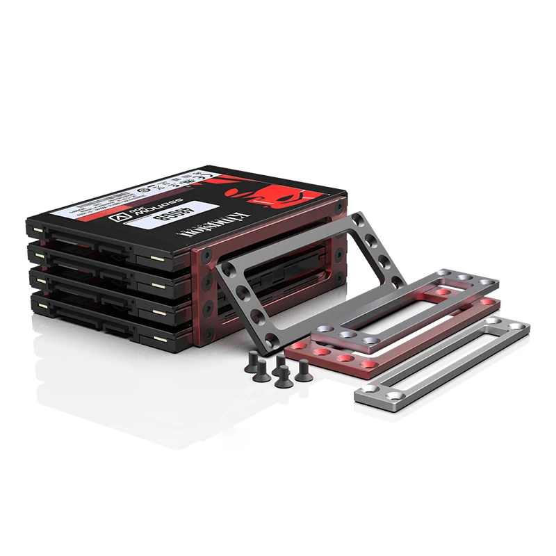 Suporte do Disco Rígido com Parafusos para pc Ssd Hard Drive Enclosure Material de Liga de Alumínio Pode Ser Fixado no Chassi 25