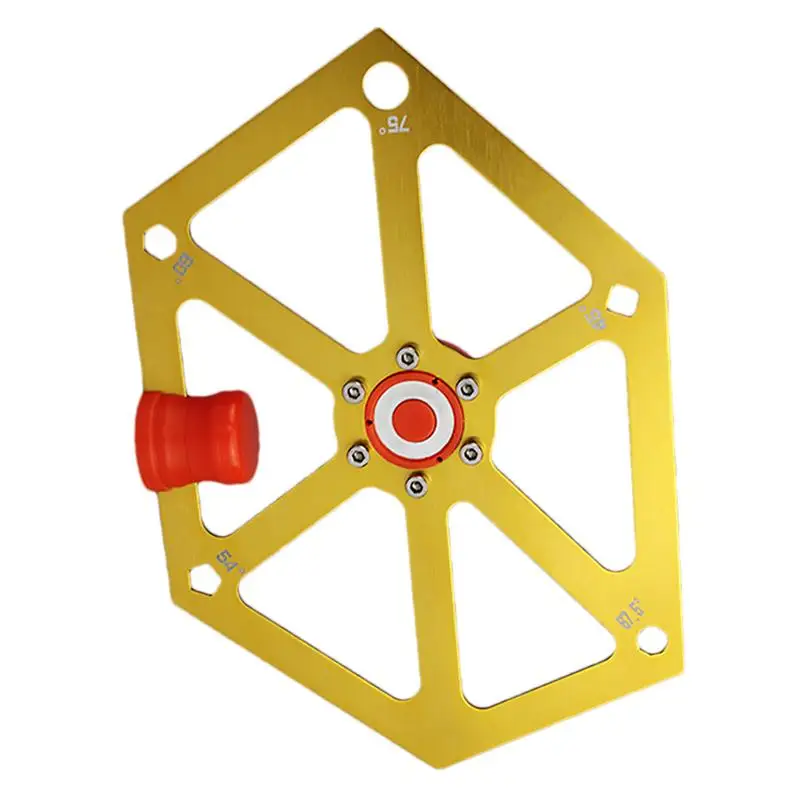 Miter Saw Angle Ruler Aluminum Alloy Hexagon Ruler High Accuracy Measuring Tool Angle Adjustment Tool Woodworking Tool For