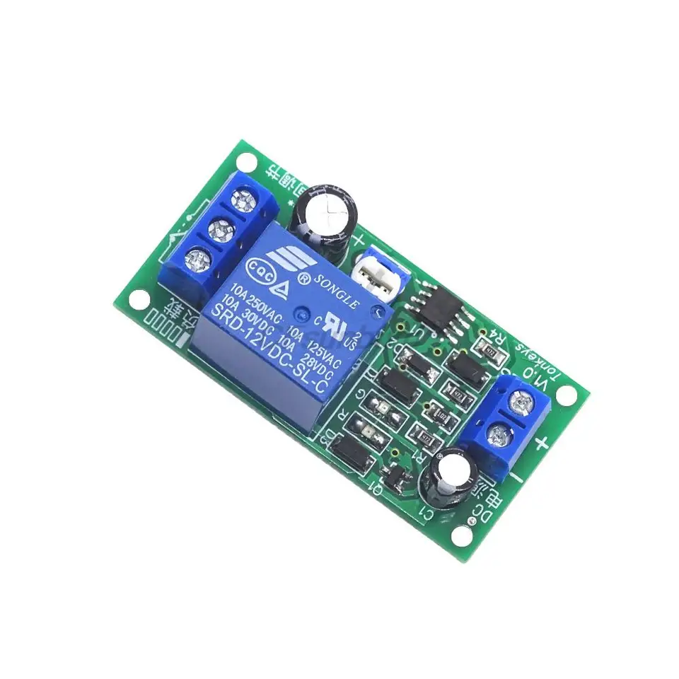 JAMCHE Modulo Relè Di Ritardo Timer Relè Timer Scheda Interruttori 12V DC 0-60s Temporizzazione Scheda Interruttori Regolabile Spegnere Scheda (Size : 1pcs - Foto 2