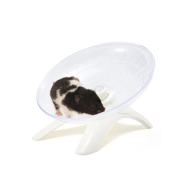 1PC Flying Saucer Silent Running Exercise Wheel for Hamsters, Mice,Hedgehog and Other Small Pets Silent Running Wheel 3
